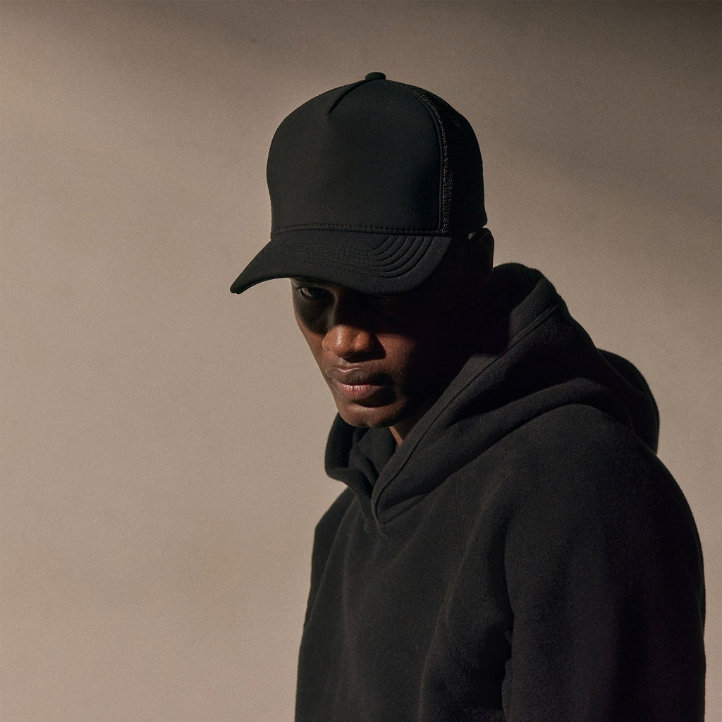 James Perse Cozy Hooded Sweatshirt Black